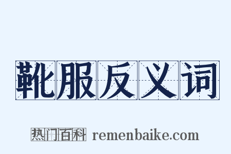 靴服反义词是什么意思的图片